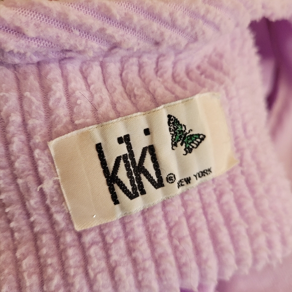 Purple vintage lilac chenille robe size Small - Picture 7 of 7